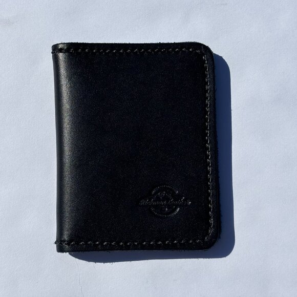 Stickman Leather Compact Small Wallet - Blue/Teal - Picture 3 of 7